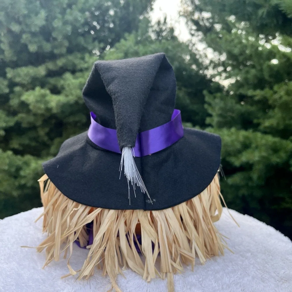 Gemmy Halloween Fiber Optic Light Up Jack O Lantern Scarecrow Witch